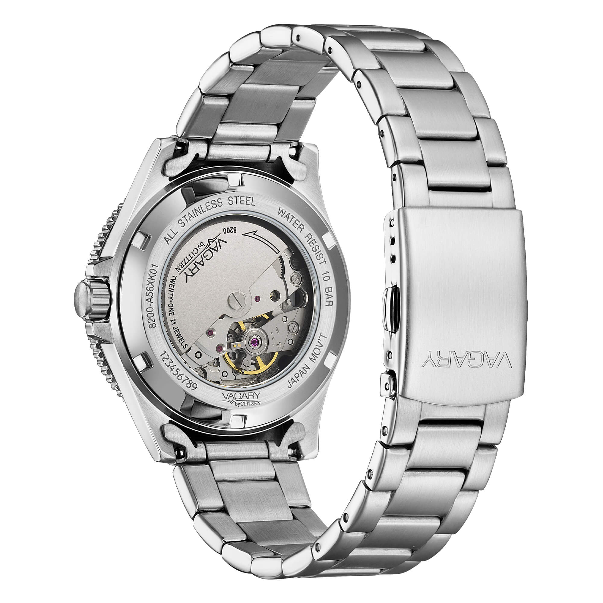Orologio Vagary automatico in acciaio con quadrante blu